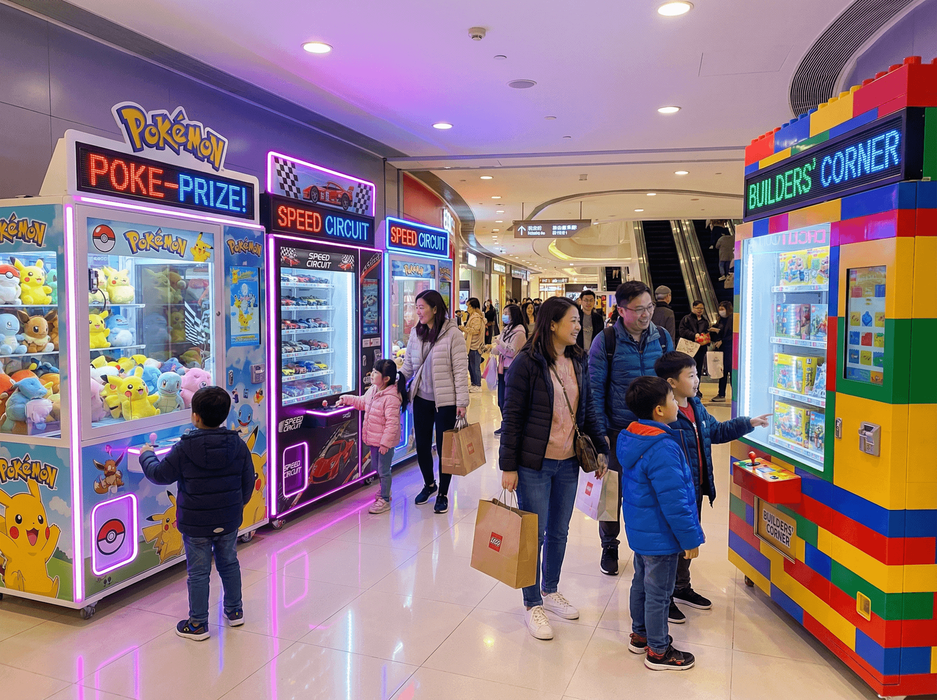 麗嬰國際 Funbox 寶可夢 TOMICA 品牌智能販賣機 商場實景