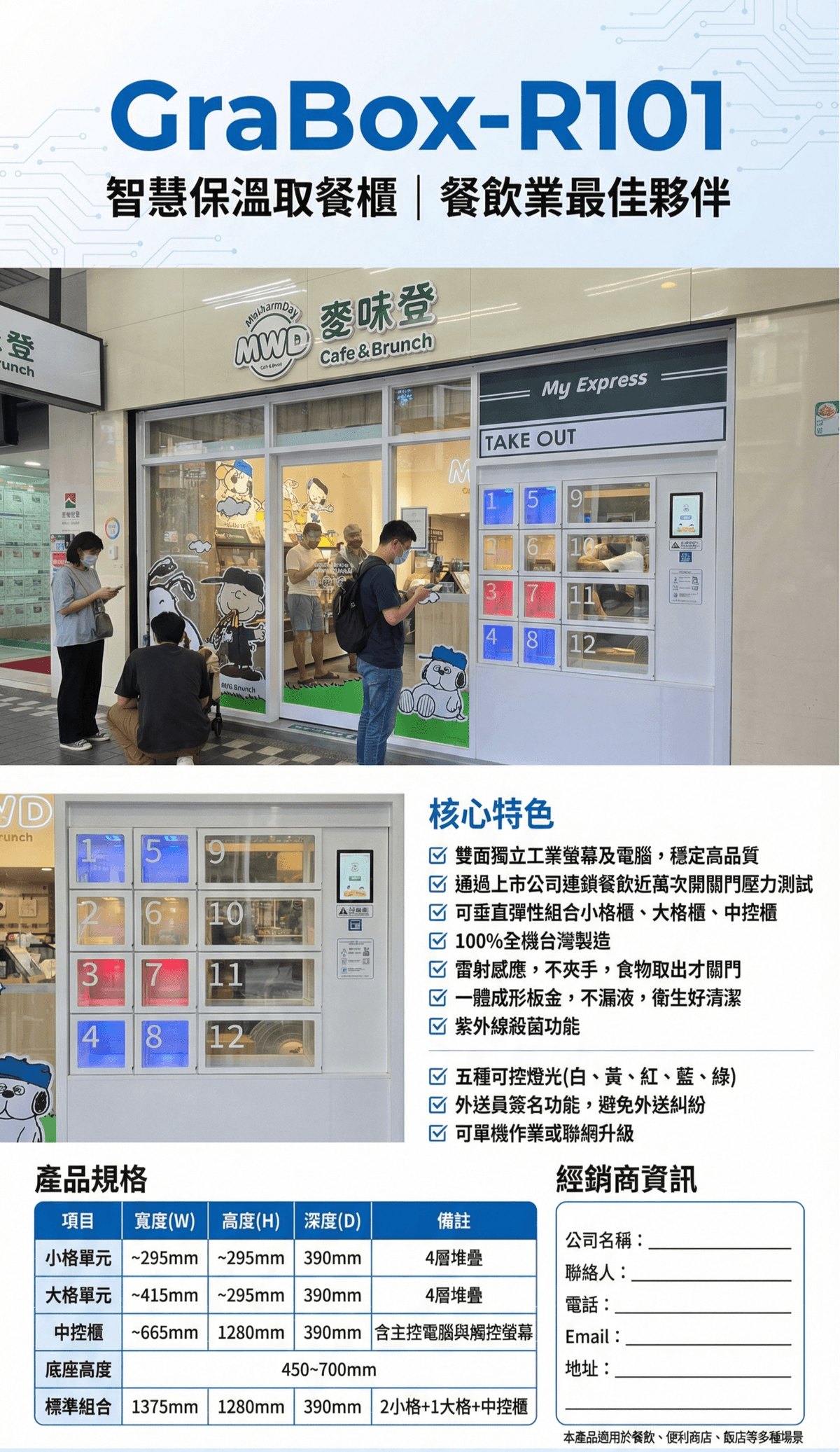 GraBox-R101 實際應用場景 - 麥味登早餐連鎖門市